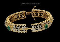 18 karat gold diamond kada for women with color stones - set of 2 (1pair)
  note : this item comes with a clip. so that you can open it and wear it directly on your wrist.
    this product has inter changeable stones in the kada

  note : minimum size : 2-4 & maximum size : 2-5.


introducing our exquisite 18 karat gold diamond kada for women with color stones - a stunning set of 2 (1pair) bangles that will add a touch of elegance and sophistication to any outfit. made with love and skill in ind Traditional Hand Set Diamond Bracelet For Anniversary, Traditional Gold Diamond Bracelet For Anniversary, Traditional Hand Set Diamond Bracelet, Traditional Gold Diamond Bracelet, India Gift, Gold Jewelry Indian, 22k Gold, Stone Settings, Indian Jewelry