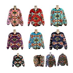 Introducing our Native American Style Design Super Soft Bomber Jacket, a top-quality outerwear piece that combines comfort, style, and cultural richness. Handmade with meticulous attention to detail, this zip-up jacket showcases a beautiful Native American-inspired pattern, adding a touch of tradition and uniqueness to your wardrobe. The jacket is made from premium polyester material, ensuring its exceptional softness and durability. - Super Soft: Our bomber jacket is made from a luxuriously sof Multicolor Fleece Outerwear For Outdoor, Multicolor Fleece Outdoor Outerwear, Multicolor Fleece-lined Outerwear For Streetwear, Multicolor Long Sleeve Fleece Jacket For Winter, Multicolor Outerwear With Fleece Lining For Cold Weather, Multicolor Fleece-lined Outerwear For Cold Weather, Multicolor Long Sleeve Fleece Jacket With Pockets, Multicolor Winter Outerwear With Fleece Lining, Multicolor Long Sleeve Fleece Jacket