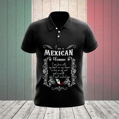 I Am A Mexican Woman Shirts
These shirts are custom-made-to-order and handcrafted to the highest quality standards.
Each shirt is constructed from a premium polyester blend that is ultra-soft and incredibly comfortable.
Features a specialty high definition heat-dye application that ensures long lasting color vibrancy even after machine washing.
Fabric is durable and resistant to wrinkles, shrinking and mildew.
Each shirt is custom printed, cut and sewn just for you when you place your order ��� Black Cotton Polo Shirt With Custom Print, Fitted Cotton Polo Shirt With Sublimation Print, Mexican Women, High Definition, Wrinkles, Custom Print, Custom Made, Womens Shirts, Long Lasting