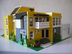 a lego house made to look like it is built