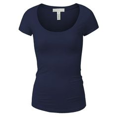 Essential Basic short sleeve Scoop Neck Tee shirt with exceptional quality and value! Junior sizing runs smaller than "regular sizes". We recommend sizing up. Fits as expected when you go 1 size up. It provides plenty of room for comfort. You can wear it for working out, running, dancing. Great for any occasion, Must have essential. Size: L.  Color: Blue.  Gender: female.  Age Group: adult. Happy Tees, Purple L, Women Tshirt, Basic Shorts, Scoop Neck Tee, Plus Size Shorts, Tees For Women, Blue Gender, Women's Summer Fashion