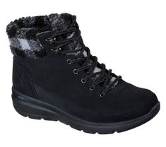 Shop the Skechers On the GO Glacial Ultra - Timber | SKECHERS Timber Boots, Fabric Boots, Wardrobe Pieces, Cold Weather Boots, Weather Boots, Slip On Boots, Skechers Women, Suede Lace, Designer Boots