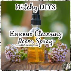 Witchy Cleansing Spray, Witchcraft Cleansing Spray, Witch Room Spray Recipe, Herbal Room Spray, Room Clearing Spray, How To Make Protection Spray Witchcraft