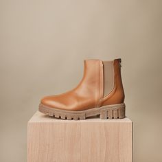 We're pretty sure our Kai boots are unlike any you're ever seen before. Cool as a combat updated chunky sole with a sleek toe and updated fit. Every pair comes with our beloved removable cork insoles AND an extra pair of organic cotton plush lines insoles for when you want a little more warmth! Try a pair, with our amazing refund & exchange policy you've got nothin to lose! At Bhava, we are obsessed with creating a premium footwear experience that will surpass all expectations. Manufactured in A Vegan Italian, Platform Flats, Vegan Boots, Eco Chic, Vegan Fashion, Vegan Shoes, Chelsea Boot, Boots For Sale, Shoe Care