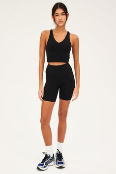 Inspired by the sleek silhouette of bike shorts our Airweight short goes beyond spin class. Features a supremely soft hand and second skin comfort. BEST FOR: hot yoga, barre, Pilates. Model is 5’10” and wears a size small. Black High Stretch Athletic Shorts For Yoga, Black Moisture-wicking Biker Shorts For Yoga, Black Sporty Yoga Shorts, Black Moisture-wicking Athletic Shorts For Yoga, Moisture-wicking Black Athletic Shorts For Yoga, Sporty Black Yoga Shorts, Sporty Black Athletic Shorts For Yoga, Versatile Biker Shorts For Workout, Sporty Biker Shorts For Yoga