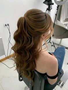 Up Ponytail, Cute Prom Hairstyles, Casual Hair, Simple Prom Hair, Ball Hairstyles, Formal Hair, Quince Hairstyles, Long Hair Wedding Styles, Prom Hairstyles For Long Hair