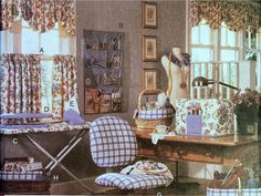 an old photo of a baby's room in the 1950's