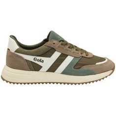 Buy Gola Men's Chicago sneakers in khaki/cappuccino online from gola Heritage Style Men, Heritage Fashion, Famous Celebrities, All About Fashion, Chicago, Lace Up, Sneakers, Celebrities