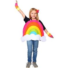 THE RAINBOW COSTUME SET WILL BRING LIGHT AND COLOR TO ANY STORM!

Costume Set Includes;
1x Tunic
1x Hair Clip
1x Arm Bands

Versatile:
Great for Halloween stage, kids parties, or one-on-one playtime year-round

Additional Features:
◾ Available in sizes X-Small/Small and Medium/Large
◾ 100% polyester
◾ material is hydrophobic resulting in easy wash and dry.
◾ very durable: resistant to most chemicals, stretching and shrinking, wrinkle resistant, and abrasion-resistant. Rainbow Halloween Costume, Storm Costume, Rainbow Costume, Rainbow Costumes, America Dress, Costume For Kids, Princess Dress Up, Costume Set, Shop Dress