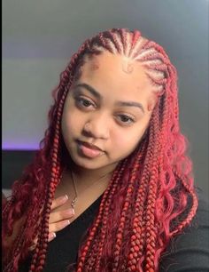 26 Amazing Tribal Braids Hairstyles 2022 To Try now Braids Hairstyles 2023, Braids Hairstyles Ideas, Different Braid Styles, Wrap Around Braid, Baddie Hair, Black Red Hair, Different Braids, Braided Hairstyles For Black Women Cornrows, Bohemian Braids