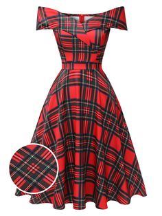 Christmas Dresses For Teens, Christmas Dress For Teens, Christmas Plaid Dress, Best Dress For Girl, Plaid Christmas Dress, Retro Stage, 1950s Christmas, Red Christmas Dress, Christmas Dresses