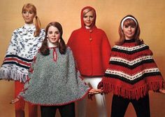 PDF Peasantry Poncho Pattern  Instant Download 8 Ponchos Crochet & Knitting Patterns 1973 Vintage Knitted Patterns For Winter, Vintage Winter Knitted Patterns, Parka Pattern, 70s Mode, Greek Pattern, 60s 70s Fashion, Hooded Poncho, Poncho Pattern, Vintage Knitting Patterns