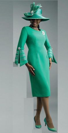 Lily & Taylor 4625 Fitted Dress For Church In Spring, Elegant Fall Dresses For Church, Fitted Summer Dresses For Church, Elegant Fall Church Dresses, Spring Church Dresses With Long Sleeves, Spring Dresses For Church With Long Sleeves, Chic Spring Church Dresses, Green Long Sleeve Dress With Fitted Bodice, Fitted Green Winter Dress