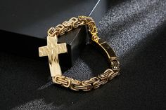 Indulge in the timeless tradition of the Knights Templar with our stunning Commandery Bracelet featuring a dazzling gold cross. Elevate your style with this statement piece while honoring the bravery and noble values of this ancient brotherhood. Own a piece of history and embrace its empowering message.We ship worldwide to 185 countries! Please allow 1-2 business weeks for your order to arrive. Templar Cross, Gold Cross, Elevate Your Style, Knights, Statement Pieces, Gold Bracelet, Bracelet, History, Gold