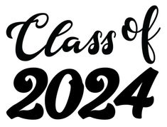 class of 202 with the words class of 202 written in black on a white background