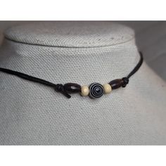 Swirl Spiral Wooden Beaded Boho Hippie Adjustable Black Rope Necklace Comes On An Adjustable Waxed Black Cord Necklace. Necklace Is Adjustable From Approximately 13" To 22". Black Rope Necklace, Black Cord Necklace, Jewelry Clay, Bracelet Inspo, Black Rope, Dope Jewelry, Gemstones Jewelry, Necklace Necklace, Rope Necklace