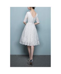 Get 10% off now! Buy elegant white lace knee length homecoming dress with lace sleeves at cheap price online. Free stable shipping and pro custom service since 2009. Fitted Lace Dress With Lace Sleeves For Prom, White Scalloped Lace Dress For Prom, White A-line Lace Dress With Lace Patchwork, White Formal Lace Dress With Lace Patchwork, Fitted White Lace Dress With Lace Sleeves, Formal White Lace Patchwork Dress, White Lace Patchwork Dress For Formal Occasions, White A-line Lace Dress With Lace Sleeves, White A-line Dress With Lace Sleeves