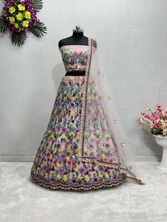 ad eBay - WEDDING WEAR RECEPTION INDIAN LEHENGA CHOLI WITH DESIGNER DUPATTA FOR WOMEN - Buy Now, click the link (eBay) Semi-stitched Multicolor Lehenga With Sheer Dupatta, Floor-length Lehenga With Sheer Dupatta, Party Wear Lehenga With Sheer Dupatta In Art Silk, Bollywood Style Floor-length Lehenga With Sheer Dupatta, Bollywood Lehenga With Sheer Dupatta And Semi-stitched Fit, Bollywood Lehenga With Sheer Dupatta, Semi-stitched Multicolor Dola Silk Gown, Floor-length Dola Silk Lehenga With Sheer Dupatta, Fitted Multicolor Dola Silk Dress