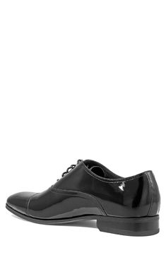 Lustrous patent leather elevates a clean-cut oxford with a fully cushioned memory foam footbed. Style Name:Florsheim Tux Cap Toe Oxford (Men). Style Number: 5556818. Fitted Patent Leather Lace-up Shoes With Round Toe, Formal Fitted Synthetic Oxfords, Classic Fitted Synthetic Oxfords, Business Casual Patent Leather Oxfords With Round Toe, Sleek Patent Leather Pointed Toe Oxfords, Modern Patent Leather Dress Shoes With Glossy Finish, Classic Synthetic Oxfords For Formal Occasions, Classic Synthetic Oxfords For Formal Wear, Sleek Patent Leather Oxfords With Rubber Sole