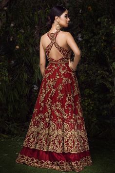 Elegant Red Anarkali Set With Dori Work, Red Maxi Length Zari Work Choli, Maxi Length Red Choli With Zari Work, Red Maxi Length Choli With Zari Work, Red Maxi Length Choli With Dupatta, Anarkali Gown With Intricate Embroidery And Fitted Bodice, Red Floor-length Anarkali Set For Reception, Embellished Lehenga With Fitted Bodice And Floor-length, Embellished Lehenga With Fitted Bodice