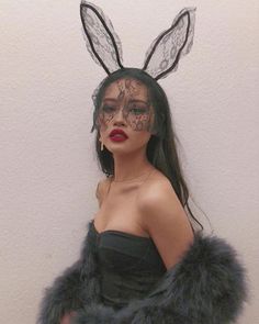 Bunny Halloween Makeup, Brian Sims, Bunny Halloween Costume, Funny Parrots, Bunny Costume, Photoshoot Themes, Fantasias Halloween, Up Halloween