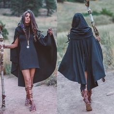 Capas de Halloween - Faça você mesmo com passo a passo Mystical Clothes, Mystic Clothing, Harry Potter Kostüm, Afro Goth, Visual Clothing, Witch Outfit, Halloween 2023, Witch Costume