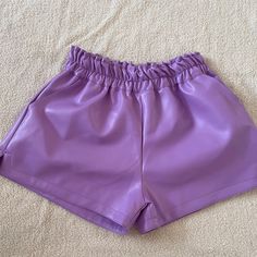 Color: Purple, Size: S Leather Shorts Plus Size, Beautiful Cartoon Girl, Shorts For Ladies, Leather Shorts Women, Womens High Waisted Shorts, Ladies Shorts, Shorts Plus Size, High Waist Shorts, Cartoon Girl