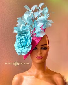 Turquoise Headpiece For Kentucky Derby Races, Turquoise Headpieces For Kentucky Derby, Turquoise Mini Hat For Kentucky Derby Races, Turquoise Mini Hats For Royal Ascot Races, High Tea Hat, High Tea Hats, Derby Day Fashion, Derby Gala, Tea Hat