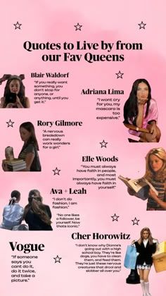 a poster with many different types of women