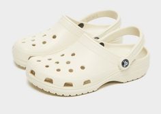 Crocs Aesthetic, White Crocs, Crocs Fashion, Crocs Classic Clogs, Jd Sports, Dream Shoes, Womens Clogs, Strap Heels, Sport Fashion