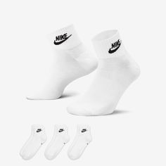 Essential Socks, White Nike Socks, Socks Nike, Summer Sock, Football Socks, Nike Socks, Nike Classic, Nike Elite, Sock Packs