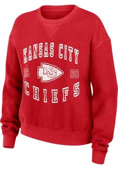 Kansas City Chiefs WEAR by Erin Andrews Crew Sweatshirt Womens Black Vintage Long Sleeve Fan Apparel Sweatshirt With Ribbed Cuffs, Fan Apparel Long Sleeve Sweatshirt With Ribbed Cuffs, Fan Apparel Sweater With Ribbed Cuffs, Fan Apparel Long Sleeve Sweater With Ribbed Cuffs, Long Sleeve Sweater With Ribbed Cuffs For Fans, Game Day Long Sleeve Letter Print Sweater, Collegiate Long Sleeve Graphic Sweater, Collegiate Long Sleeve Sweater With Graphic Print, Long Sleeve Graphic Print Sweats For Sports Season