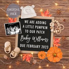 Digital Baby Announcement, Baby Due Date, Ultrasound Pictures