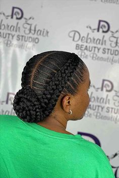 Two Double Braids Updo Braid All Back Styles, Braided Elegant Hairstyles, Simple All Back Hairstyles Braids, Two All Back Cornrows, Mukule Hairstyle, Two All Back Hairstyle, All Braids Hairstyles, Beautiful All Back Hairstyles, Hair Styles All Back