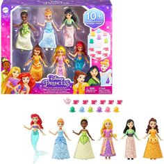 the disney princess dolls are in their packaging