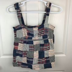 New Nwt Women's Tommy Hilfiger Patchwork Tank Top Size 8 Zipper On The Side Measurements: Armpit To Armpit: 16 Inches Shoulder To End Of Shirt: 24 Inches 100% Cotton Fitted Patterned Top With Patchwork, Summer Plaid Tops With Patchwork, Multicolor Patchwork Casual Tank Top, Casual Multicolor Patchwork Tank Top, Multicolor Cotton Patchwork Tank Top, Patchwork Tank Top, Tommy Hilfiger, Zipper, Womens Tops