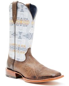 Ariat Men's Cowhand Western Boots | Boot Barn Pendleton Blanket, Heel Tap, Wide Boots, Goodyear Welt, Print Blanket