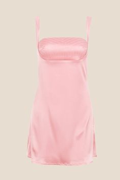 Size Chart:



 Size
Bust
Waist
Hips
Length


XS
84
64
89
62


S
88
68
93
63


M
92
72
97
64


L
96
76
101
65



 
Description:

SKU: OM1071
Color: Pink
Composition: Satin

Collar: Square collar

Sleeve: Sleeveless
Zipper: Back Zipper
Length: Above knee length


Care Instructions:

Machine wash cold
Do not bleach
Wash light colors separately. Satin Fitted Mini Dress, Fitted Pink Satin Dress For Cocktail, Fitted Mini Slip Dress, Fitted A-line Slip Dress For Cocktail, Pink Square Neck Mini Dress For Evening, Pink Square Neck Evening Mini Dress, Fitted Slip Dress For Prom, Pink Mini Dress With Fitted Bodice And Square Neck, Pink Fitted Mini Dress With Straight Neckline