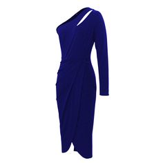 Royal Blue One-shoulder Slim Waist Bodycon Dress Dresses Bodycon, Bodycon Dresses, Slim Waist, Women Dresses, Royal Blue, One Shoulder, Bodycon Dress, Dresses, Blue