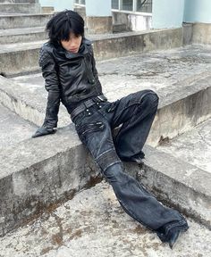 Men's Alternative Fashion, Vkei Mens Fashion, If 6 Was 9, Dressy Masc Outfits, Vkei Fashion Man, Vkei Outfit Men, Jfashion Male, Street Goth Fashion, Personsoul Outfits