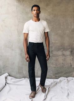 Imogene Willie, American Workwear, Duck Cloth, Knee Patches, Men Trousers, Duck Canvas, Black Canvas, Staple Pieces, Favorite Jeans