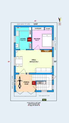 the floor plan for a two bedroom apartment with an attached bathroom and living room area