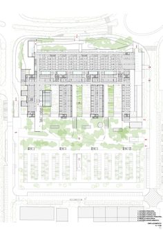 an aerial view of the site plan