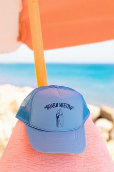 Get beach-ready with our 'Board Meeting' hat! Printed on a foam trucker. Perfect for sunny days by the shore, it's your go-to for chill vibes and fun times under the sun. I do not accept returns or exchanges! I am not responsible for missing/stolen packages please contact your local post office. If your item comes damaged please message me!  If you need to rush your order please message me to make sure I am able to fulfill the order in the desired timeframe. You are responsible to update your shipping method in the checkout.  For wholesale inquires please message me! Beach Trucker Hat With Flat Brim, Summer Beach Trucker Hat For Travel, Summer Trucker Hat For Beach Travel, Beach Season Trucker Hat For Travel, Beach-style Trucker Hat With 5-panel Design, Summer Beach Trucker Hat With Flat Brim, Summer Trucker Hat For The Beach With Flat Brim, Summer Trucker Hat With Flat Brim For Beach, Summer Beach Trucker Hat, 5-panel