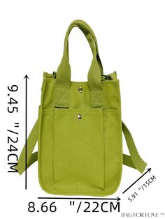 BagForLove - Stylish Handbag: Spacious Design, Adjustable Strap. Product Description Color Green Type Square Bag Bag Size Medium Pattern Type Plain Composition 100% Nylon Material Nylon Size Chart INCH CM Strap Length Bag Length Bag Width Bag Height Handle Height 41.7 inch 9.8 inch 9.4 inch 10.6 inch 5.9 inch Strap Length Bag Length Bag Width Bag Height Handle Height 106 cm 25 cm 24 cm 27 cm 15 cm Details Pictures Similar Products h2 { text-align: center; } /* æ¢è¡ */ li{ white-space: normal; word-break: break-all; word-wrap: break-word; } .red-box { width: 100%; display: flex; flex-direction: row; flex-wrap: wrap; justify-content: center; } .red-box > div { width: 190px; height: 250px; margin: 10px; } .red-box > div > a > img { width: 190px; height: 250px; } .size-box { width: 100%; mar Casual Spring Canvas Bags, Casual Travel Lunch Bag With Removable Pouch, Casual Canvas Bag With Removable Pouch For Spring, Summer School Shoulder Bag With Zipper Closure, Green Canvas Shoulder Bag For Spring, Summer School Shoulder Bag With Zipper, Spring Canvas Bag For School With Adjustable Strap, Spring Green Canvas Shoulder Bag, Spring School Canvas Bag With Adjustable Strap