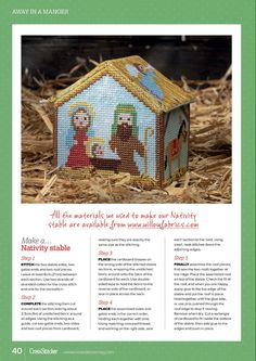 the front page of an article about nativity