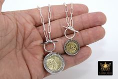 Genuine 925 Sterling Silver Wraps in *All Lengths* with a Genuine Italian Coin By Regina Harp Designs D E T A I L S: For Men and Women: Offered in a Toggle Front Clasp as pictured or with a Lobster Clasp on the back of the necklace with Coin in the Front (for Men and Women) This necklace is as seen in Picture #1 on our Largest 925 Sterling Silver Designer Rectangle Chains, NOT plated will last a lifetime. Includes a 925 Toggle. This is a larger link chain and thicker gauge then typically seen in Accessory Design, Silver Coin Necklace, Wear Perfume, Wrap Necklace, By Regina, Silver Elephants, Wrap Necklaces, Gold Coin, Silver Coin