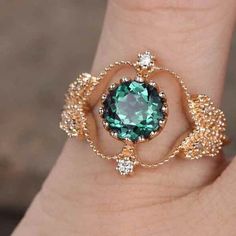 Swirl Engagement Rings, Alexandrite Engagement Ring, Alexandrite Ring, Birthstone Gifts, Micro Pave, Ring Wedding, Promise Ring, Promise Rings, Turquoise Ring