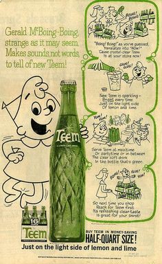 an old advertisement for temp's green beer