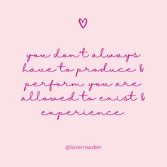 a pink background with the words, you don't always have to practice your ability to